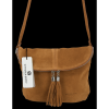 Kožené kabelka listonoška Vittoria Gotti zrzavá DB20